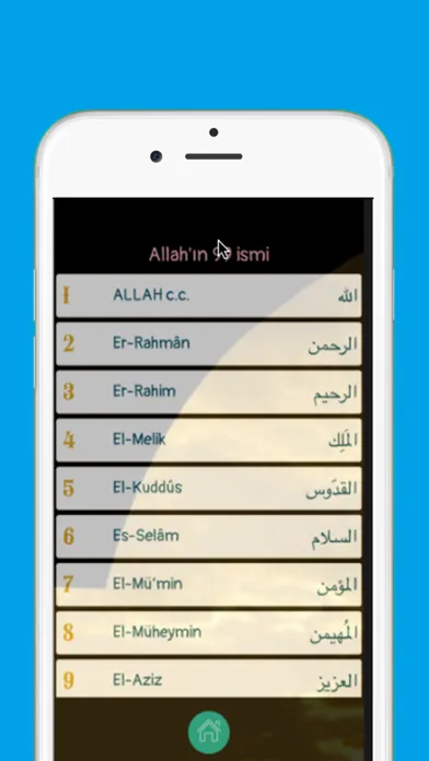 Esmaul Husna Game Ekran Görüntüleri