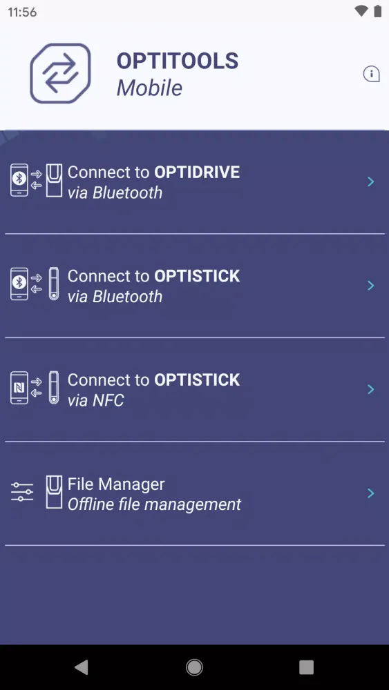 OPTITOOLS Mobile Screenshots