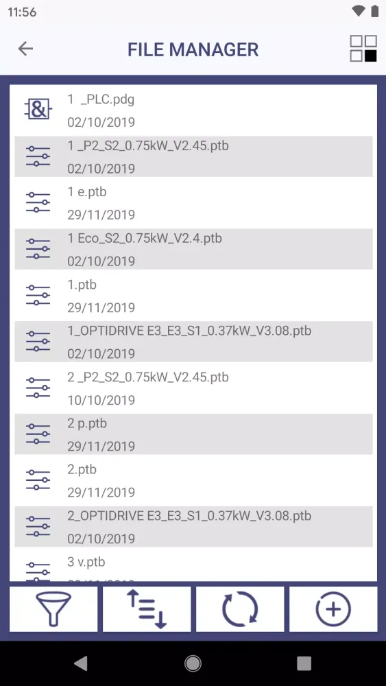 OPTITOOLS Mobile Screenshots