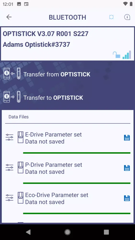OPTITOOLS Mobile Screenshots