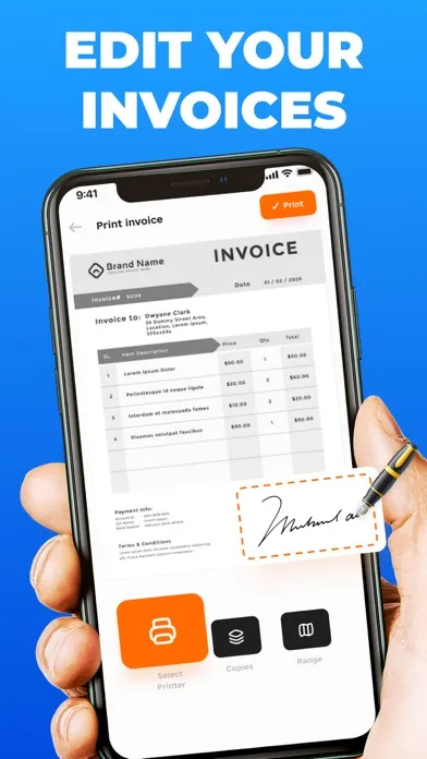 Invoice maker aрp 스크린샷