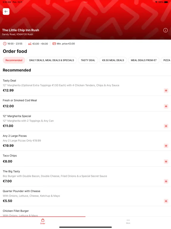 Capturas de tela do The Little Chip Inn Takeaway iPad 