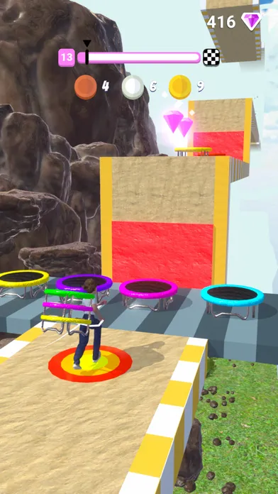 Tangkapan layar Trampoline Stacker