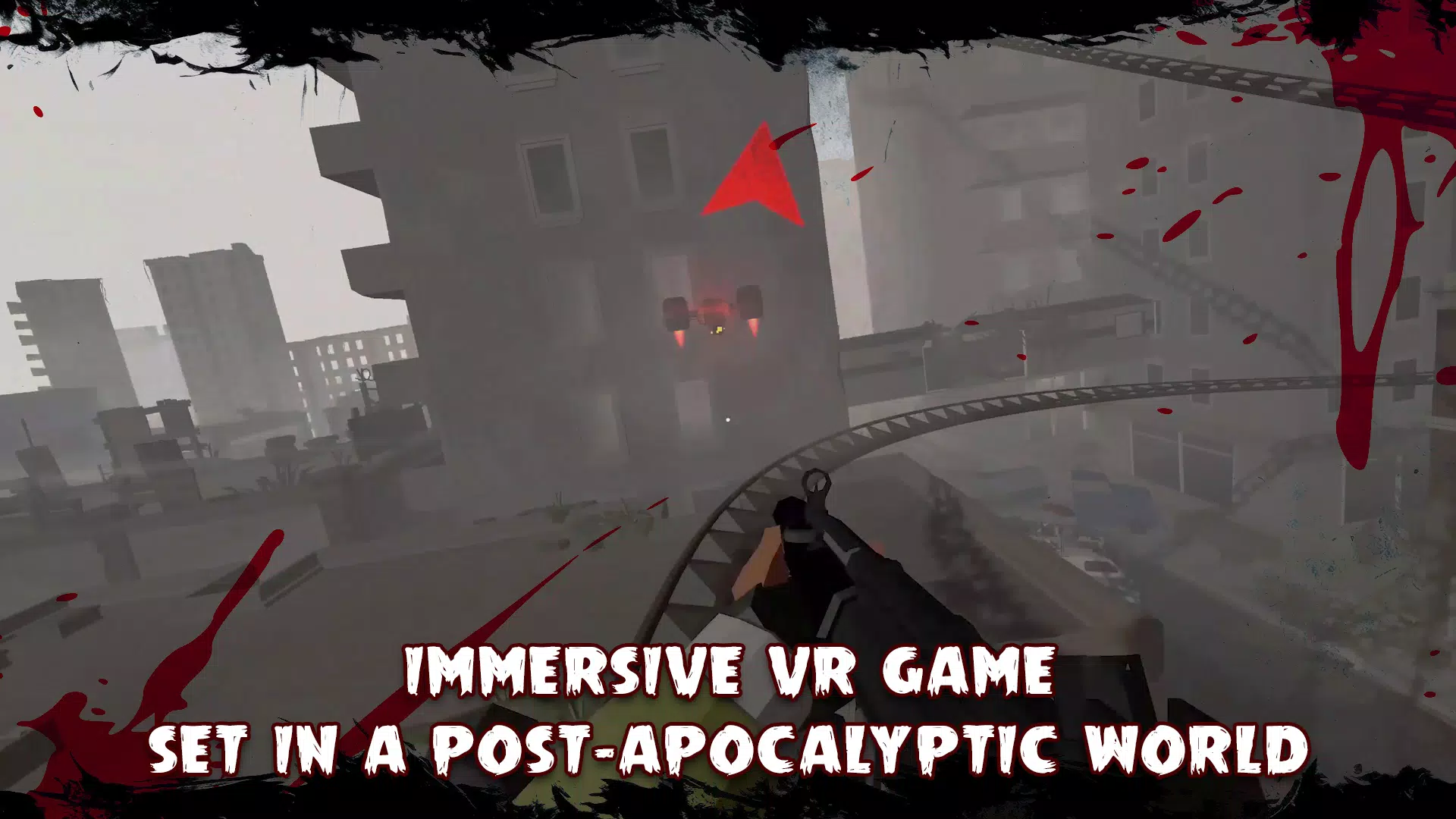 Capturas de tela do VR Zombie killer Rollercoaster