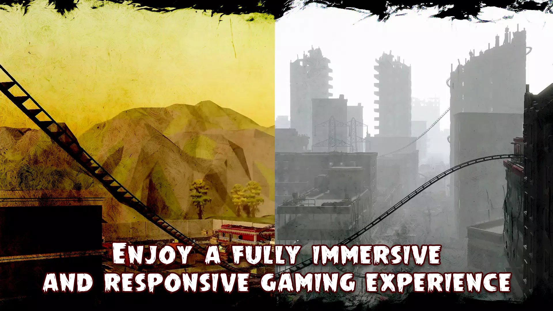 Capturas de tela do VR Zombie killer Rollercoaster