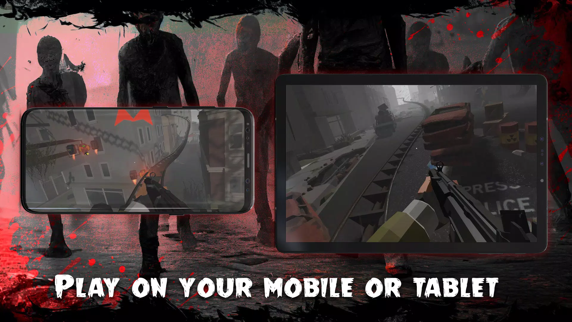 Capturas de tela do VR Zombie killer Rollercoaster