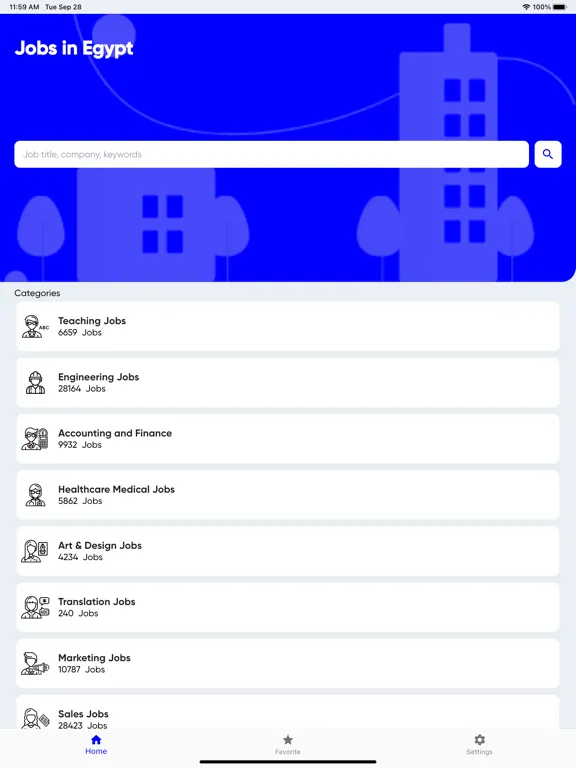 Zrzuty ekranu Tanqeeb - Egypt Jobs iPad 