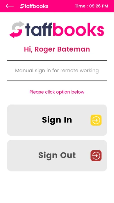 تصاویر Staffbooks Sign In