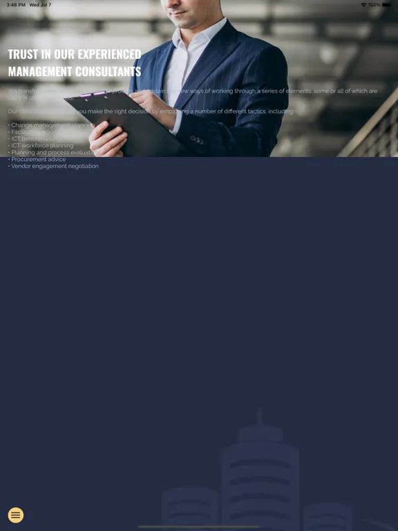 Скриншоты JDC Facilities Management iPad 