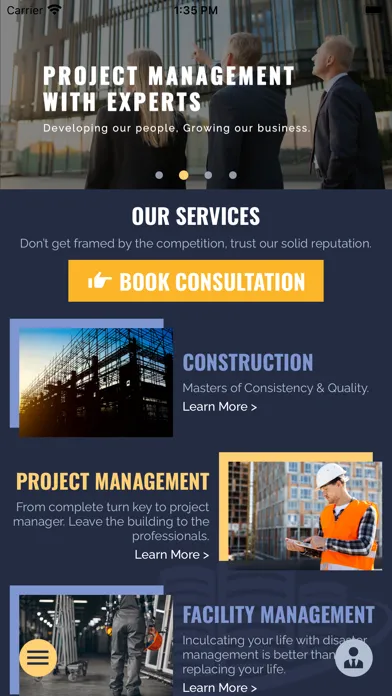 Скриншоты JDC Facilities Management