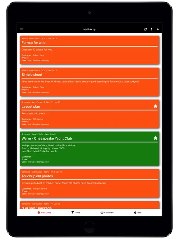 Скриншоты Just Index Cards iPad 