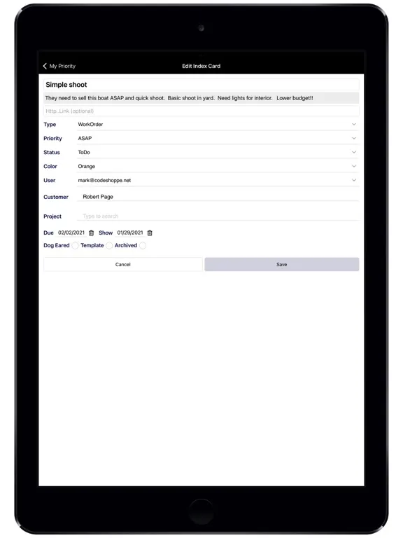 Скриншоты Just Index Cards iPad 