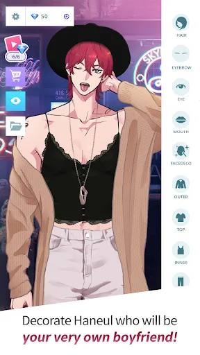 Sky Blue:  Boyfriend Dress Up Screenshots