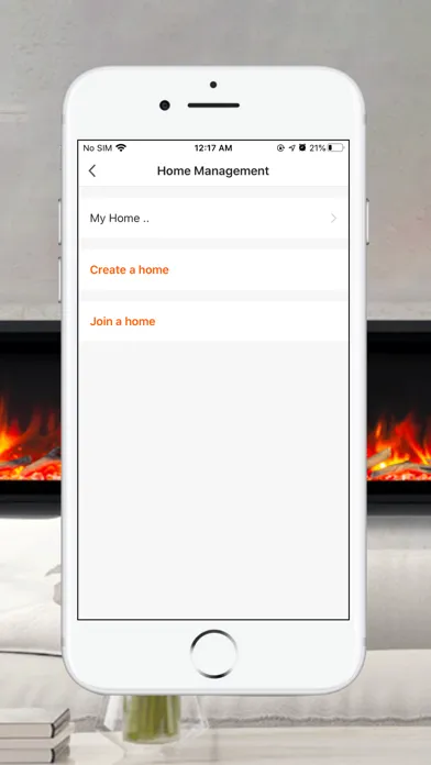 Tangkapan layar Smart Flame Connect