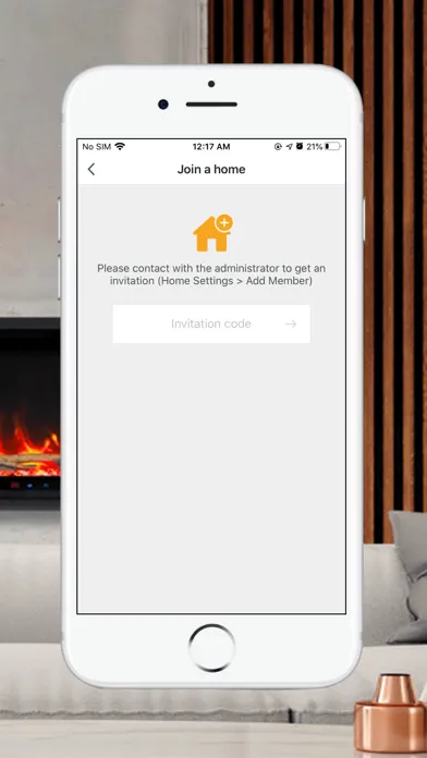 Tangkapan layar Smart Flame Connect