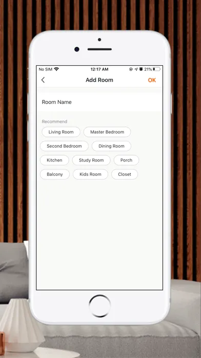 Tangkapan layar Smart Flame Connect