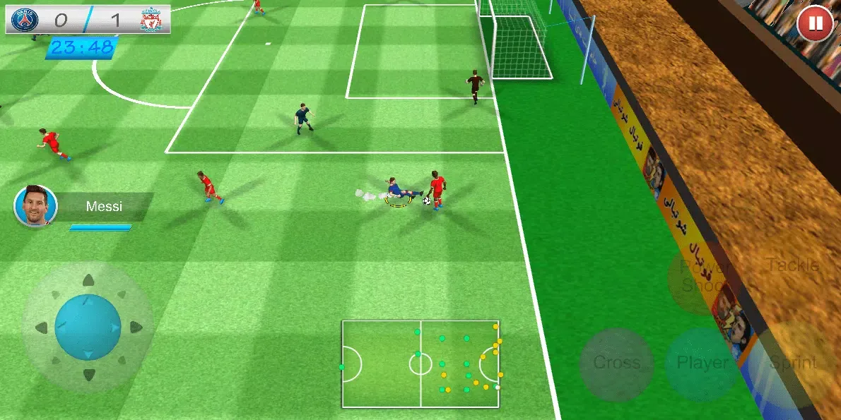 Capturas de tela do Champions League Soccer
