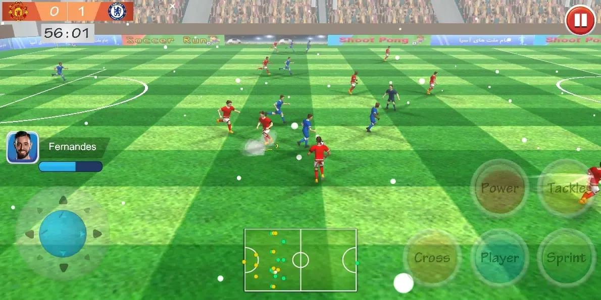 Capturas de tela do Champions League Soccer