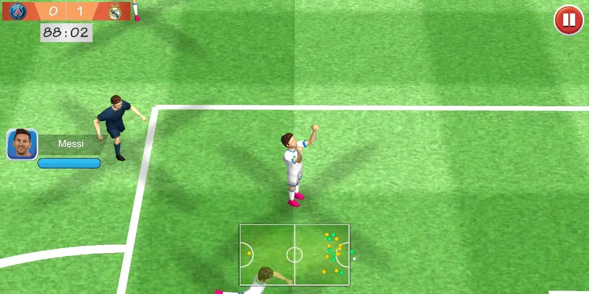 Capturas de tela do Champions League Soccer