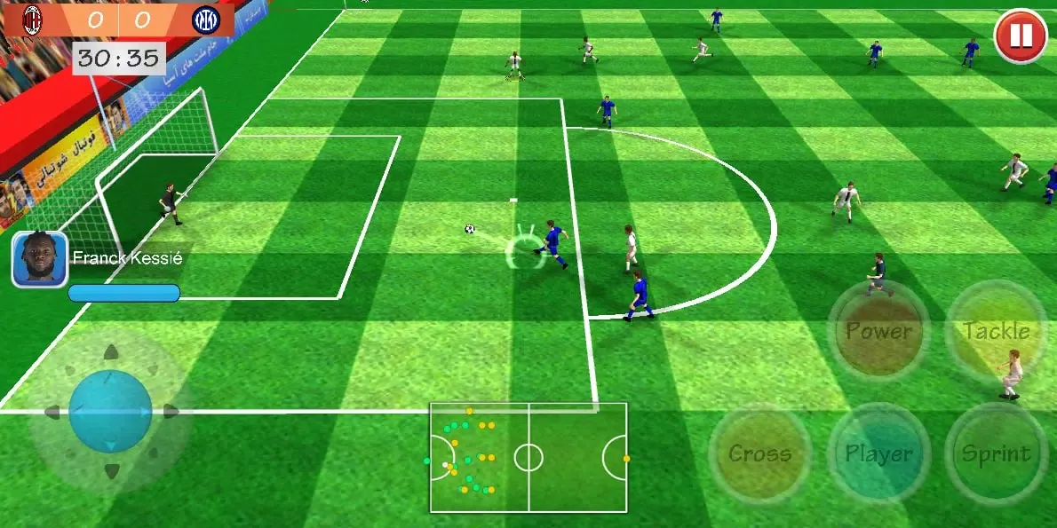 Capturas de tela do Champions League Soccer