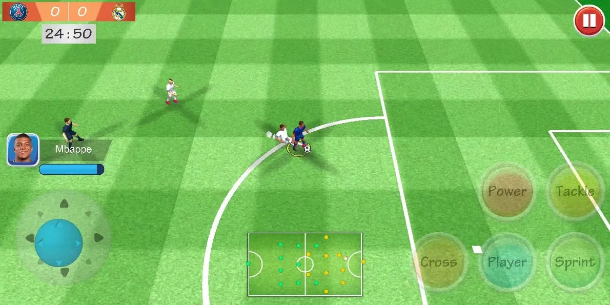Capturas de tela do Champions League Soccer