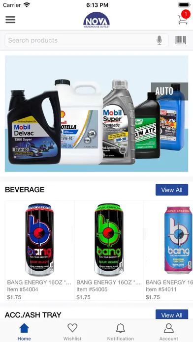 Capturas de pantalla de Nova Distributors