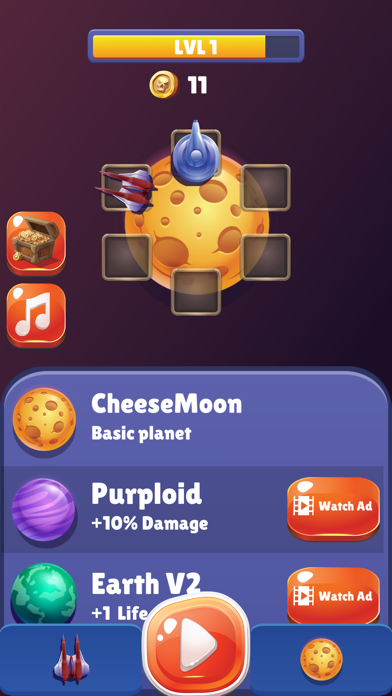 Capturas de tela do Space Defender: Brick Breaker