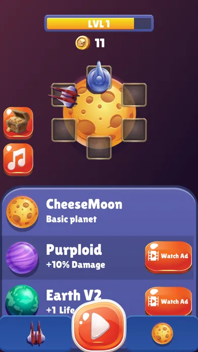 ภาพหน้าจอของ Space Defender: Brick Breaker