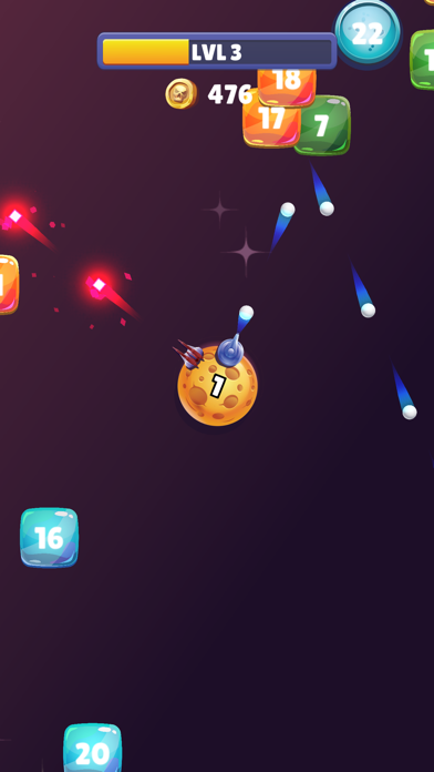 Capturas de tela do Space Defender: Brick Breaker