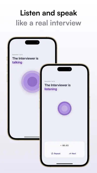 Zrzuty ekranu Interviewer: Practice Partner