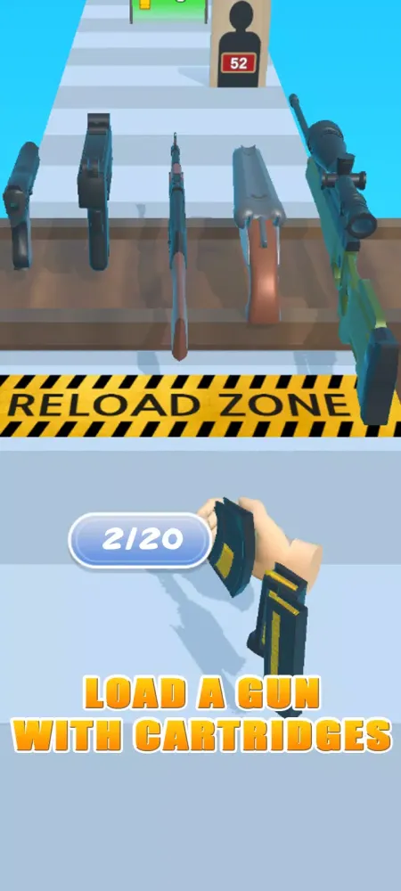 Captures d'écran de Gun Reload Rush 3D