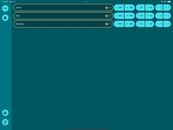 TallyUp - Simple Scorecard iPad  Screenshots