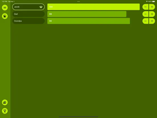 TallyUp - Simple Scorecard iPad  Screenshots