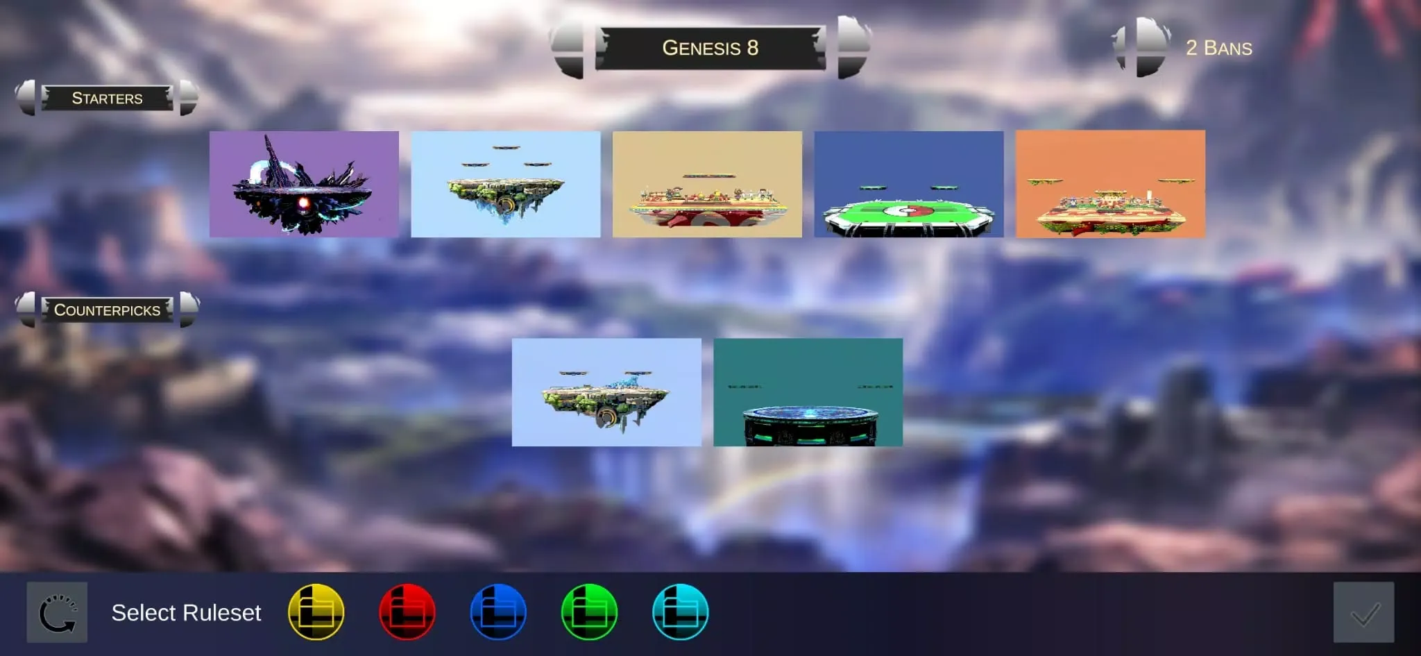 Capturas de tela do Smash Ultimate Stage Striker