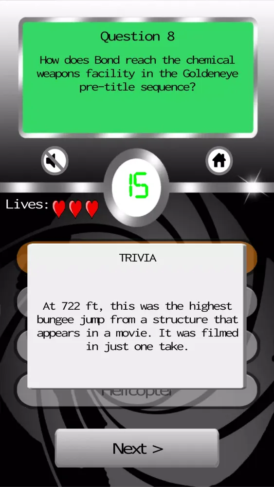 James Bond: Ultimate Fan Quiz Screenshots