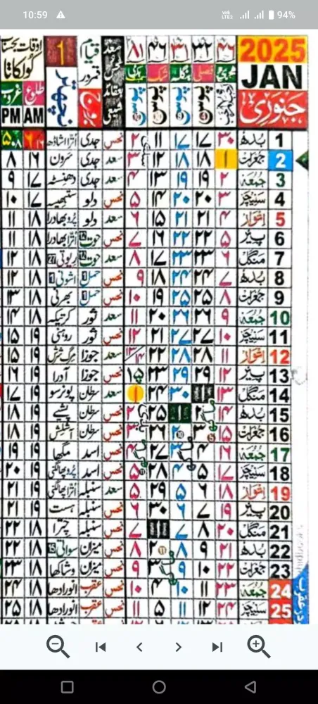 Urdu Jantri 2024 - 2025 Screenshots