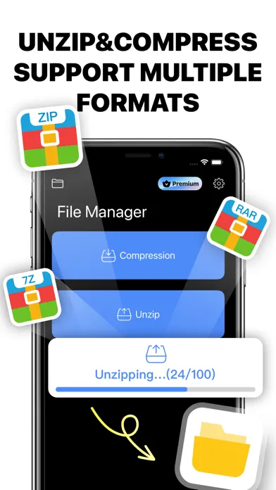 Capturas de pantalla de RAR Zip: Unzip File Manager
