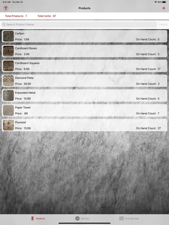 Ảnh chụp màn hình của Direct Sales Inventory Manager iPad 