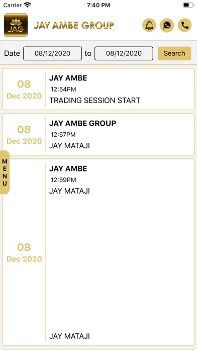 ภาพหน้าจอของ Jay Ambe Group