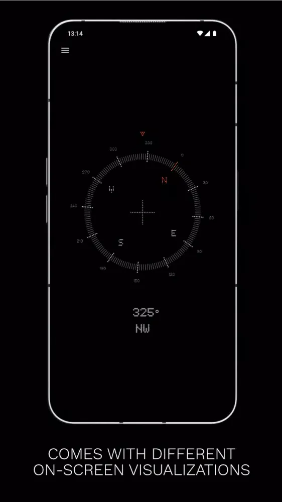 Capturas de tela do Glyph Compass