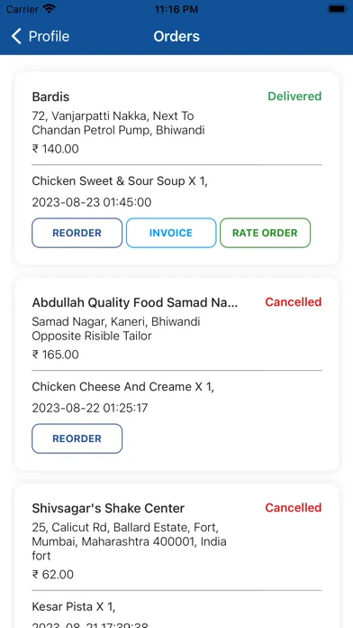 Capturas de pantalla de Jedlo - Food Order & Delivery