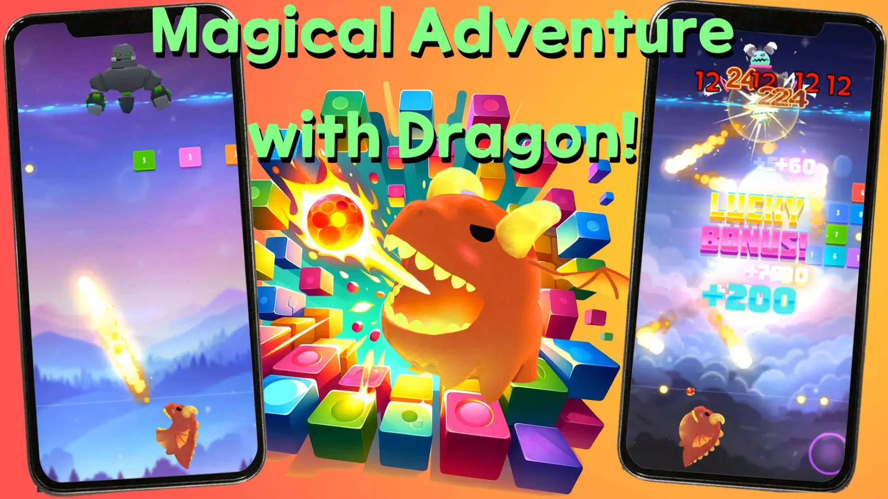 ภาพหน้าจอของ Dragon Block Busters