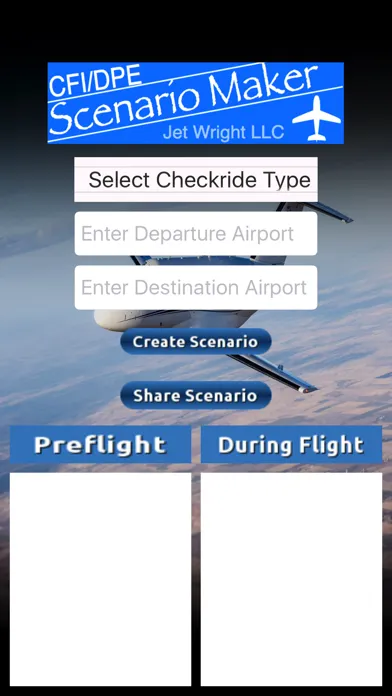 Ảnh chụp màn hình của CFI DPE Scenario Maker