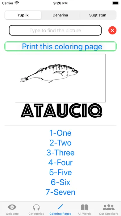 CHILD: Alaska Native Languages Screenshots