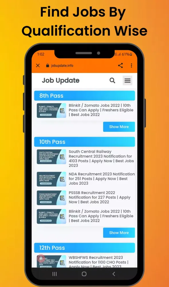 Job Update–All India (Hindi) Screenshots