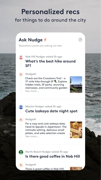 Tangkapan skrin The Nudge