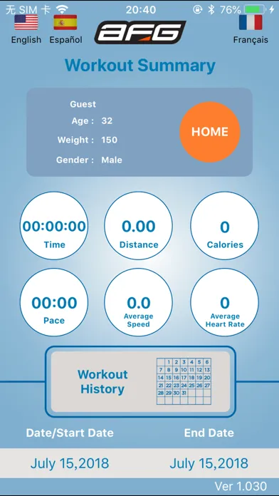 Ảnh chụp màn hình của AFG Pro Fitness
