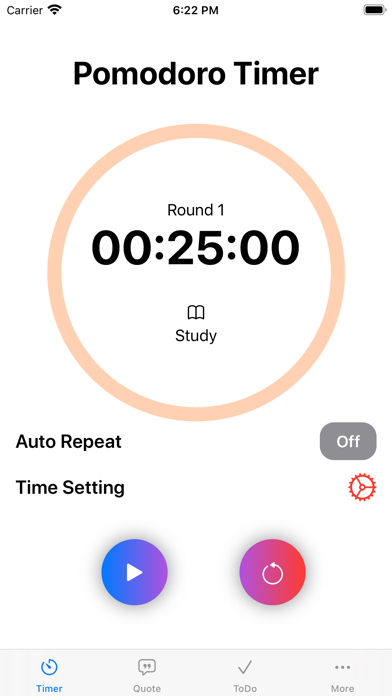 Let's focus : Pomodoro timer应用截图