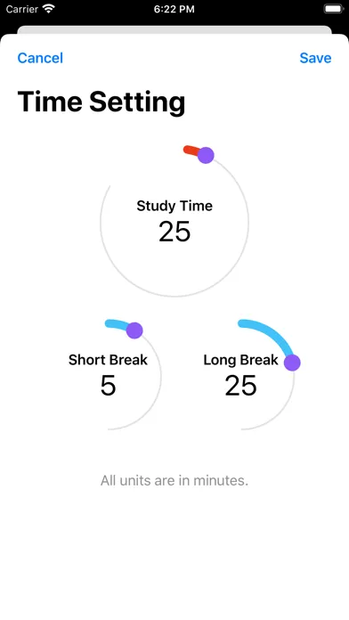 Let's focus : Pomodoro timer スクリーンショット