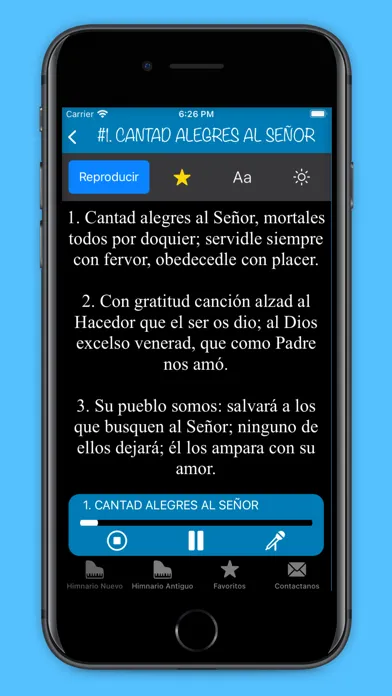 Capturas de tela do Himnario Nuevo Y Antiguo